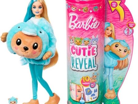 Barbie® Cutie Reveal Costume Teddy in Dolphin Hot on Sale