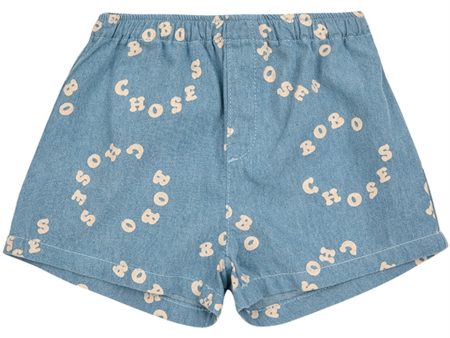 Bobo Choses Baby Bobo Choses Circle Denim Bermuda Shorts Denim Short Light Blue Discount