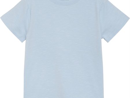 Huttelihut Solid Celestial Blue T-Shirt For Cheap