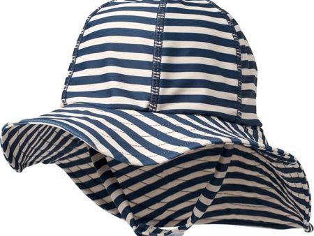 Wheat Indigo Stripe UV Solhat Fashion