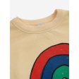 Bobo Choses Rainbow Sweatshirt Round Neck Light Yellow Supply