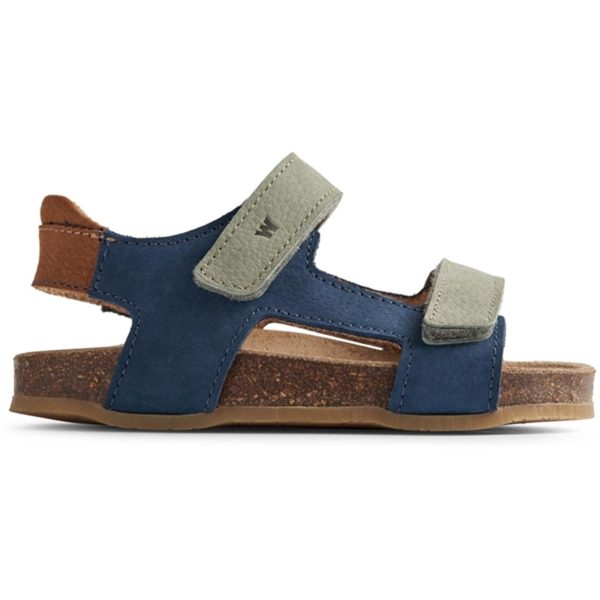 Wheat Sandal Cork Open Toe Corey Blue Hot on Sale