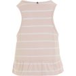 Tommy Hilfiger Peplum Stripe Bluse Whimsy Pink Stripe Hot on Sale