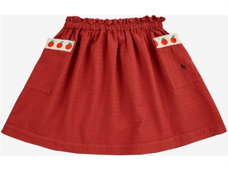 Bobo Choses Pockets Woven Nederdel Knee Length Burgundy Red Sale