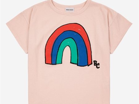 Bobo Choses Rainbow T-Shirt Light Pink For Sale