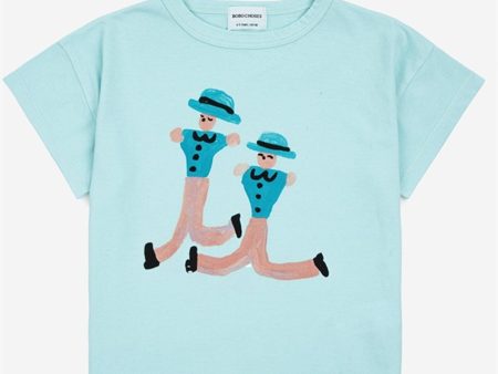 Bobo Choses Dancing Giants T-Shirt Light Blue Fashion