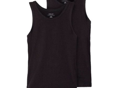 Name it Black 2-Pak Tank Top Noos Discount