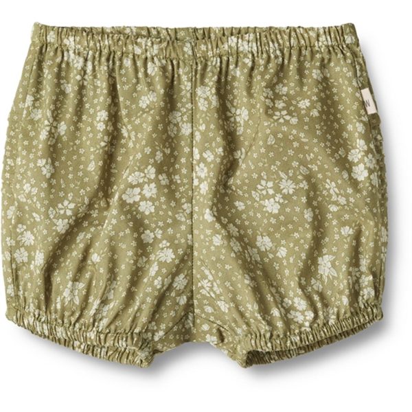 Wheat Green Flowers Nappy Bloomers Clarissa Online now