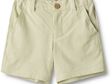 Wheat Green Stripe Shorts Elvig Online Hot Sale