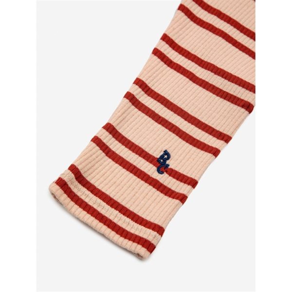 Bobo Choses Baby Red Stripes Leggings Offwhite Sale