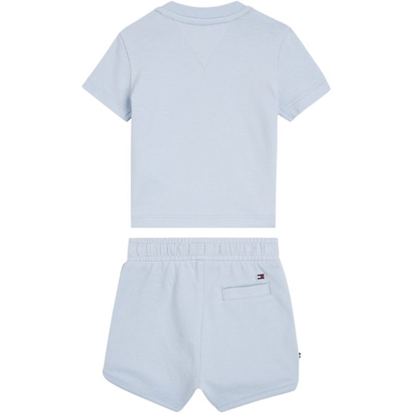 Tommy Hilfiger Baby Th Logo Shorts Sæt Breezy Blue Online Sale