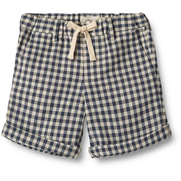 Wheat Blue Check Shorts Holger Sale