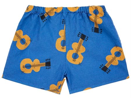 Bobo Choses Acoustic Guitar All Over Woven Shorts Navy Blue For Discount