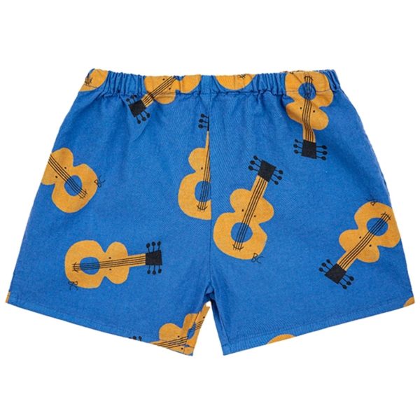 Bobo Choses Acoustic Guitar All Over Woven Shorts Navy Blue For Discount