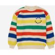 Bobo Choses Multicolor Stripes Sweater Round Neck Multicolor Online Hot Sale