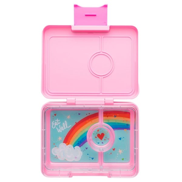 Yumbox Snack 3 Rum Madkasse Power Pink Rainbow Online Hot Sale