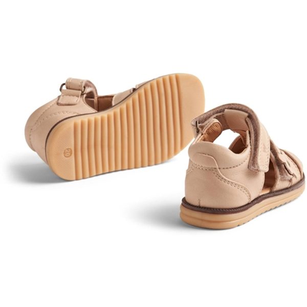 Wheat Sandal Closed Toe Sky Flower Beige Rose Sale