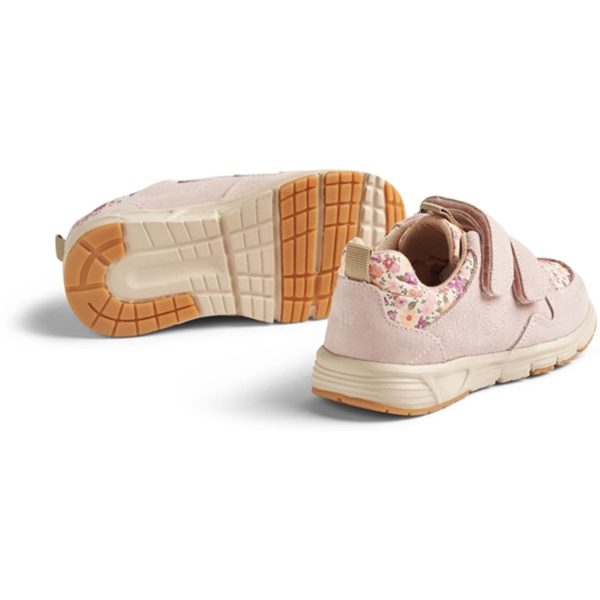 Wheat Sneaker Double Velcro Toney Print Rose Ballet Hot on Sale