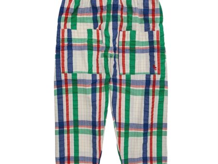 Bobo Choses Madras Checks Woven Bukser Baggy Multicolor Online now