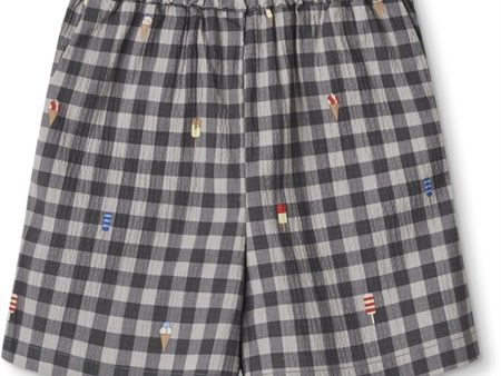 Fliink Magnet Check Aop Polar Shorts Online Sale