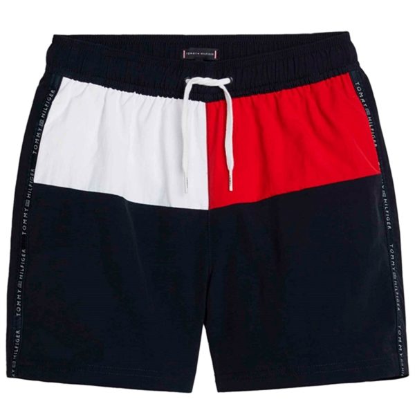 Tommy Hilfiger Medium Drawstring Badeshorts Desert Sky Online Sale