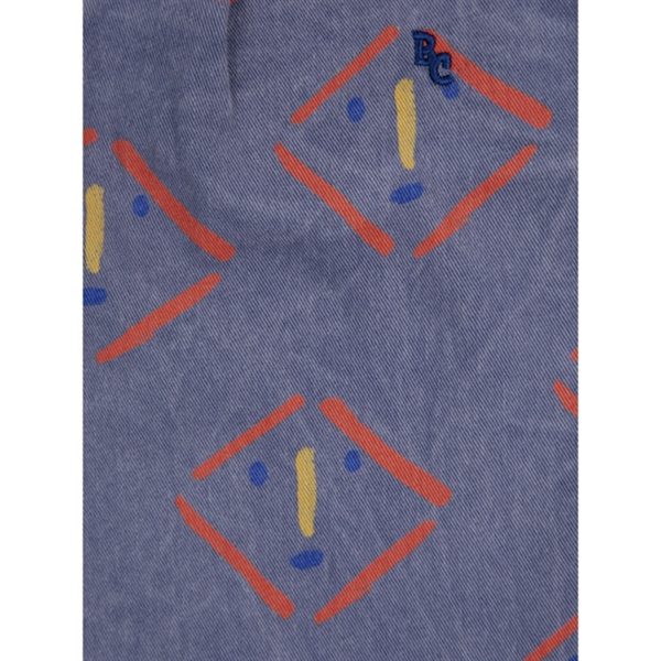 Bobo Choses Masks All Over Chino Bukser Prussian Blue Hot on Sale