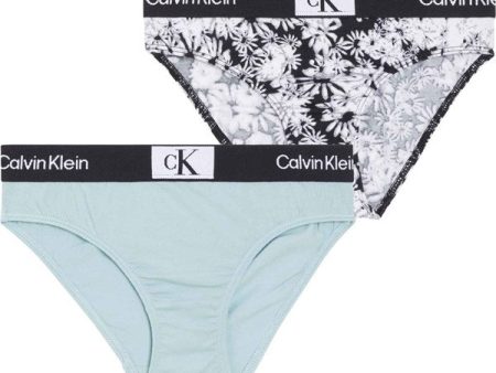 Calvin Klein Trusser 2-Pak Halofloralblackaop Pericloud Supply