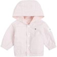 Tommy Hilfiger Baby Reversible Gingham Jakke White   Pink Check Online Hot Sale