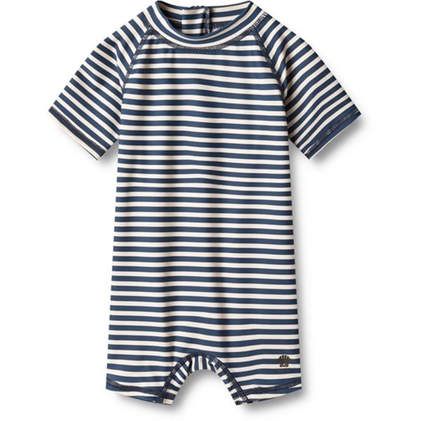 Wheat Indigo Stripe Badeheldragt Cas Supply