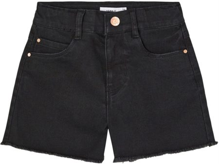 Name it Black Denim Rose Mom Denim Shorts Noos For Cheap