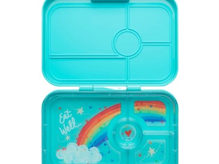 Yumbox Tapas XL 4 Rum Madkasse Antibes Blue Rainbow Hot on Sale