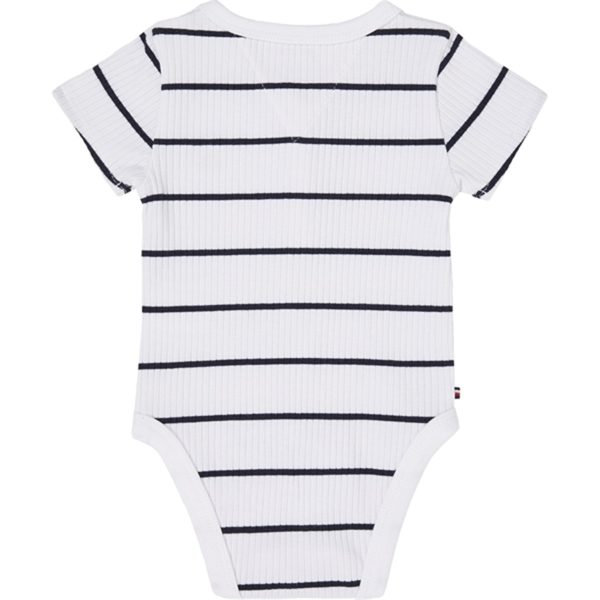 Tommy Hilfiger Baby Striped Rib Body White   Desert Sky Stripe Supply