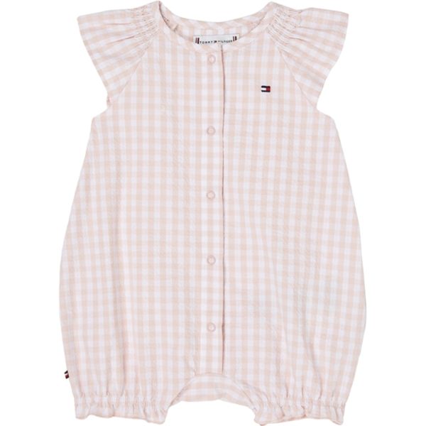 Tommy Hilfiger Baby Ruffle Gingham Sommerdragt White   Pink Check Discount