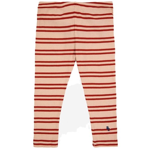 Bobo Choses Baby Red Stripes Leggings Offwhite Sale