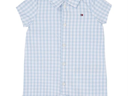 Tommy Hilfiger Baby Gingham Sommerdragt White   Blue Check Hot on Sale