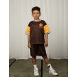 Mini Rodini Brown Basket Mesh Sp Shorts For Sale