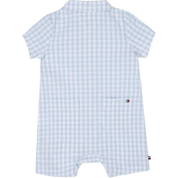 Tommy Hilfiger Baby Gingham Sommerdragt White   Blue Check Hot on Sale