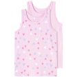 Name it Pink Lavender Heart Tank Top 2-pak Noos For Discount