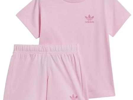 adidas Originals Pink Shorts Tee Sæt Online Hot Sale