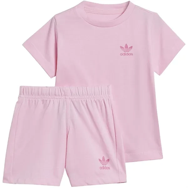 adidas Originals Pink Shorts Tee Sæt Online Hot Sale