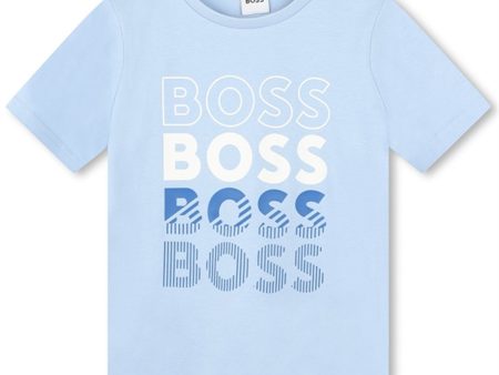 Hugo Boss Pale Blue T-shirt Online Hot Sale