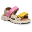 Bisgaard Nico Sandal Yellow Pink For Discount