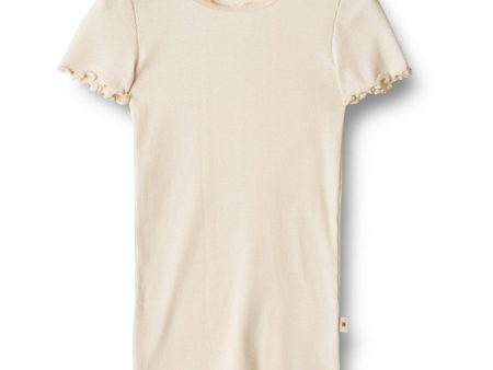 Wheat Cream Rib T-shirt Katie Discount