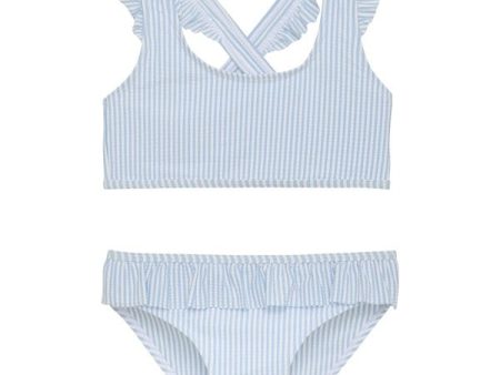 Color Kids Bikini Seersucker Cerulean For Sale