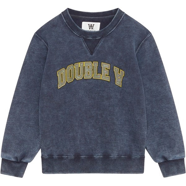 Wood Wood Navy Rod Ivy Sweatshirt For Sale