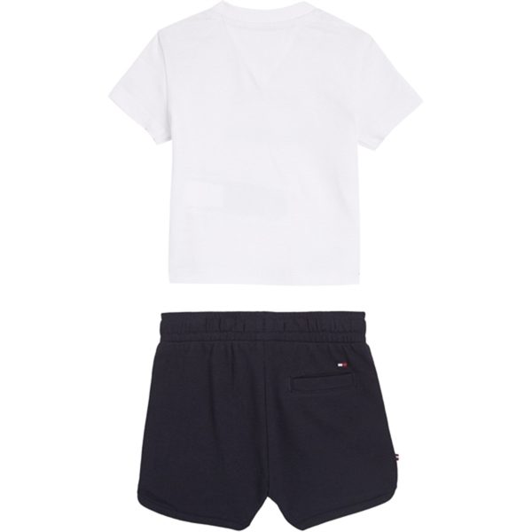 Tommy Hilfiger Baby Th Logo Shorts Sæt White Online Sale