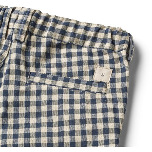 Wheat Blue Check Shorts Holger Sale