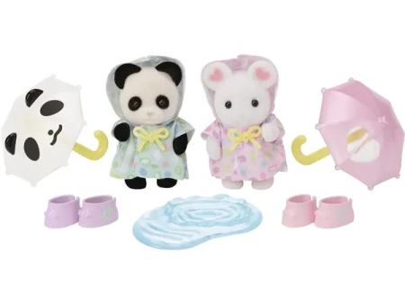 Sylvanian Families® Børnehavevenner - Regnvejrsdag Duo Discount