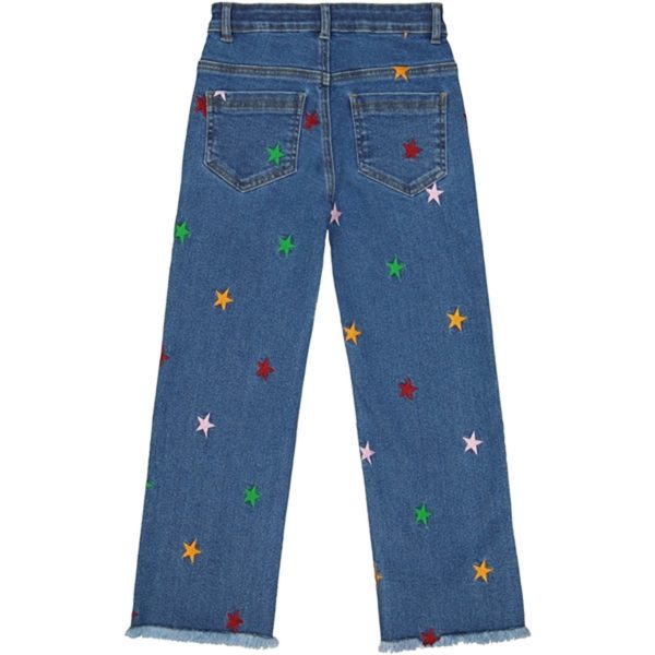 The New Medium Blue Dania Star Wide Jeans Online