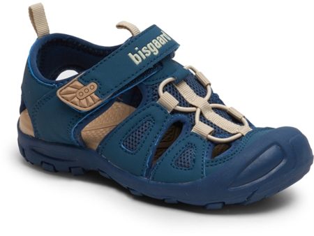 Bisgaard Parker Velcro Sandal Navy Discount